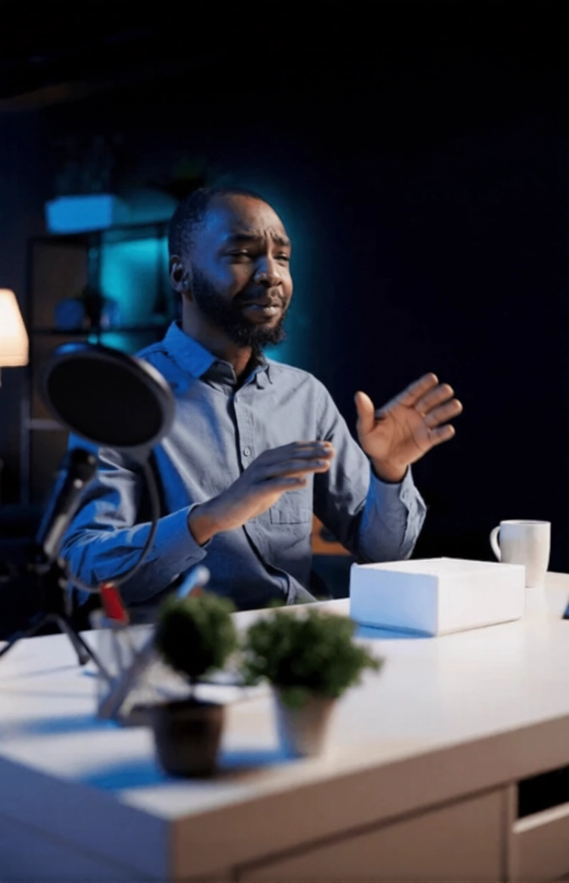 influencer-using-high-quality-recording-devices-to-shoot-product
